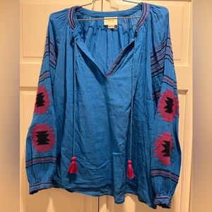 Anthropologie Maeve embroidered blouse